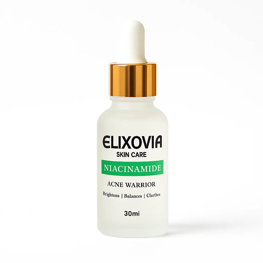 Elixovia Niacinamide Plus Acne Warrior Serum – Brighten, Balance & Clarify (30ml)