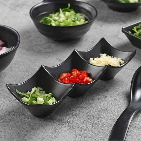 3-compartment Dipping Sauce Dish