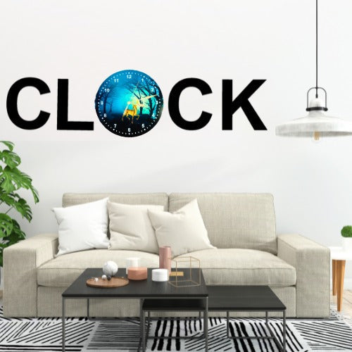 3d Wooden Alphabetic Clock